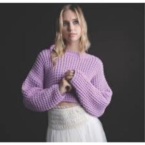 Dance & Marvel chunky crop sweater NEW NWT